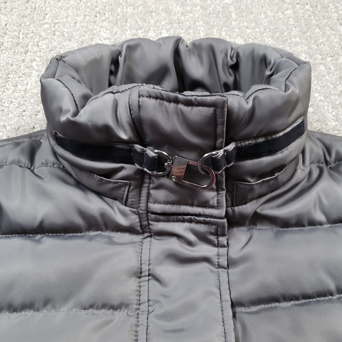 60枚 ④ Vince Camuto Jacket Womens (L) Gray Quilted Puffer Insulated