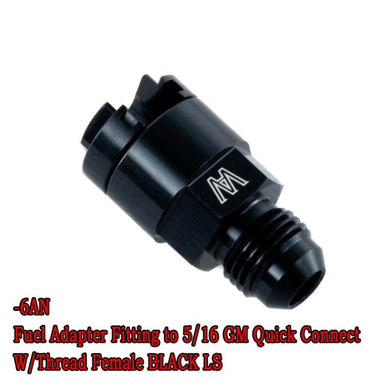 -6AN -8AN Fuel Adapter Fitting to 5/16 3/8 GM Quick Connect FOR LS Male ...