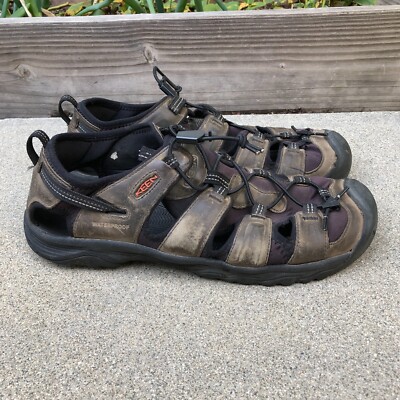 Keen Brown Leather Waterproof Sandals Men’s 14 Keen 1001870 Men main image 4