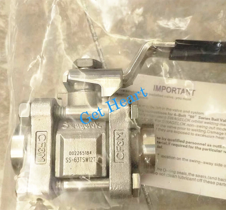 New Swagelok Valve SS-63TSW12T 60 Series Ball Valve 3/4  in  FedEx or DHL or UPS - Image 2 of 4