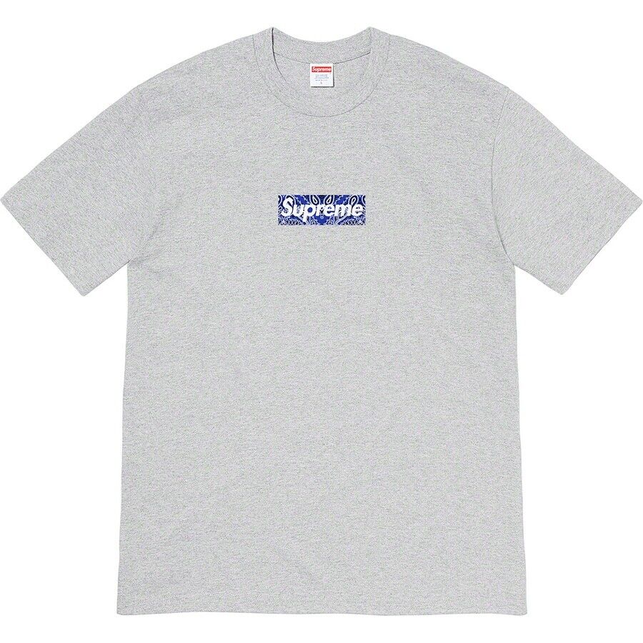 Supreme Bandana Box Logo Tee Heather Grey Medium F/W 19 | eBay Supreme Bandana Box Logo Tee Heather Grey Medium F/W 19 | eBay