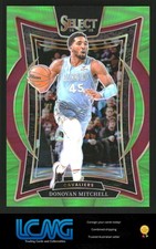 2020-21 Panini Select #27 Donovan Mitchell Neon Green Prizms #/75 R7C