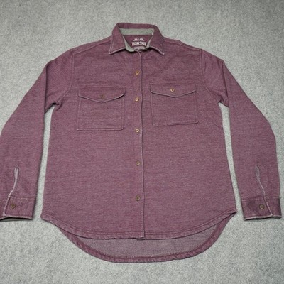 Texas True Threads Women's Shirt Jacket 2XL Purple Cotton Polyester