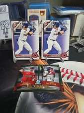 2022 Bowman Draft Chase Delauter 1st Bowman Prospect *2 Blackjack Chrome 3 Card
