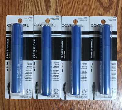 Pack 4 - Covergirl Professional Remarkable MASCARA, #200 very black