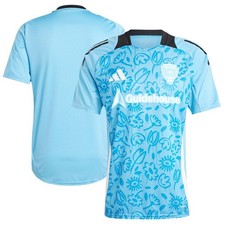 D.C. United Adidas 2024 One Planet Pre-Match Top Soccer Football Sport Blue Sz L