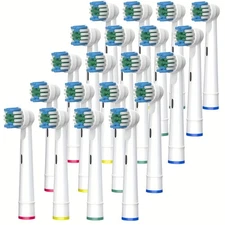 20PCS Precision Electric Toothbrush Replacement Fit For Oral Braun Brush Heads