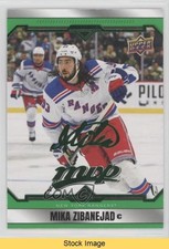 2024-25 Upper Deck MVP Green Script Mika Zibanejad #26 READ 6kv
