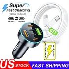 For Samsung Galaxy S26 Ultra S25 S24 S23 120W Fast Charging Type-C Car Charger