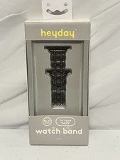 Apple Watch Scalloped Metal Link Band 38-41mm Black New