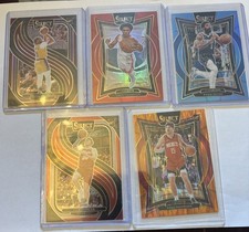 Panini Select 2024-25 NBA Basketball Rookie Prizm Serial Numbered 5 Card Lot