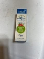 Baby Toothpaste, Fluoride-Free, 0-3 Years, Strawberry, 1.4 oz 40 g FREE SHIP