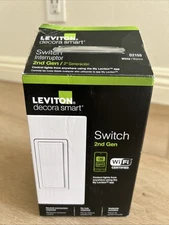 Leviton D215S-R02-1RW Decora Smart Gen. 2 Wi-Fi Switch - White