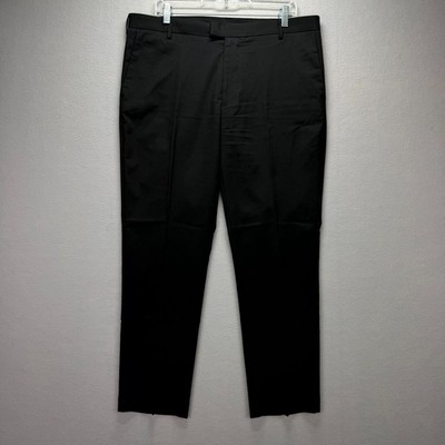 van heusen flex slim fit dress pants Van Heusen Flex Stretch Slim Fit Dress Pants Smoke Gray grey Mens Size W34xL34
