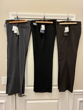 Lot of 3 Counterparts New w/tags Size 16 stretch dress pants, Gray, Black, Brown