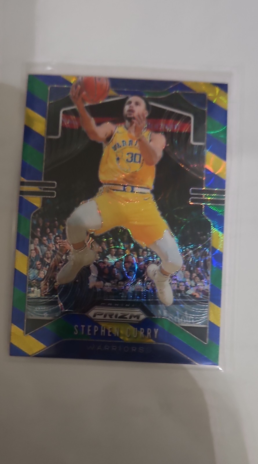 2019-20 Panini Prizm - Stephen Curry #98 Choice Blue Yellow & Green Prizm