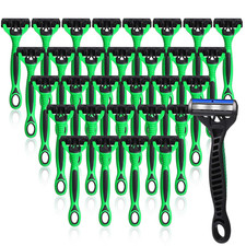 36 Pcs Mens Disposable Razors Bulk 3 Blade Sensitive Head Shaving Razors for Men