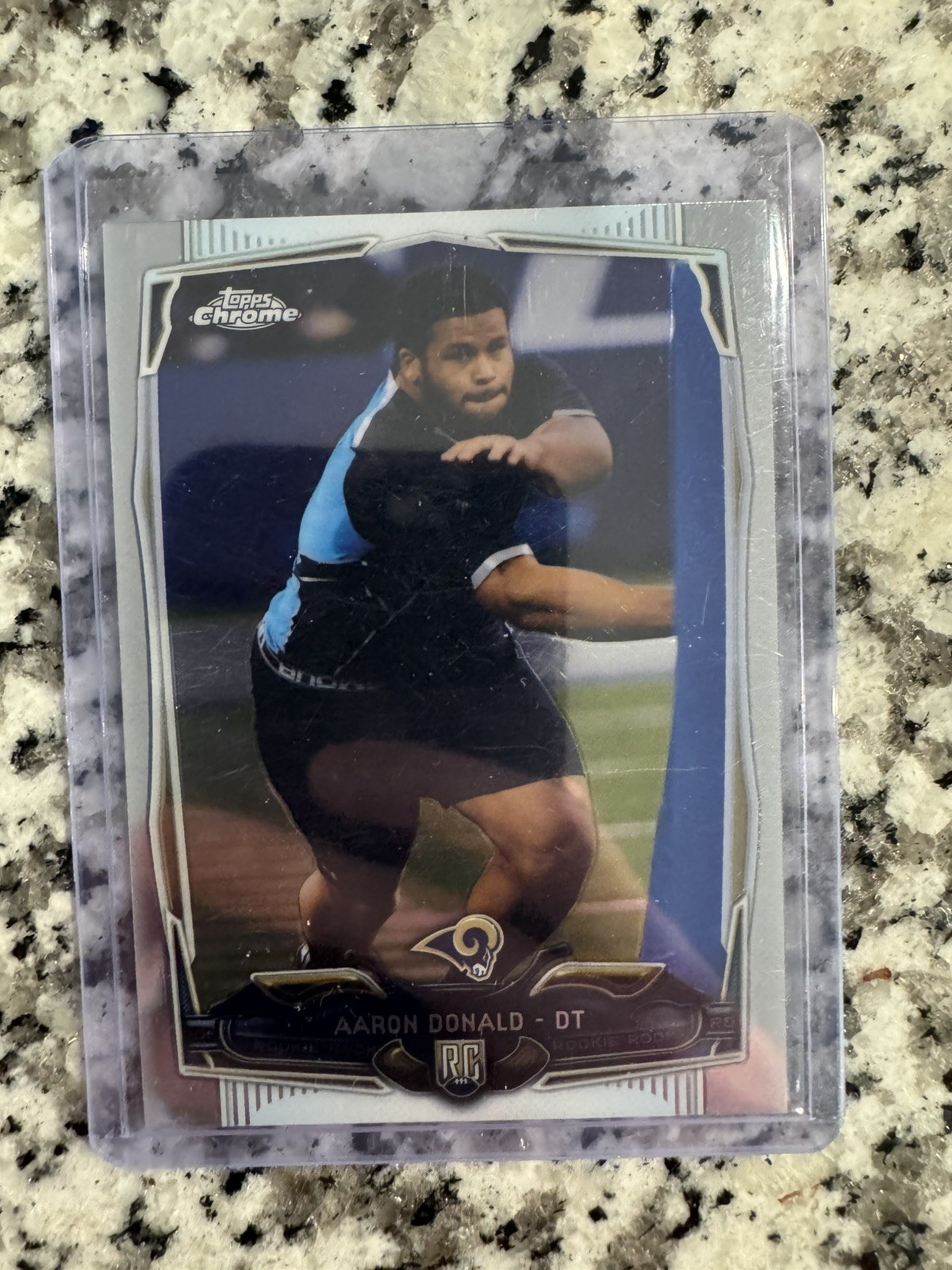 Topps Chrome 2014 Aaron Donald St. Louis Rams #175 Rookie Football Card