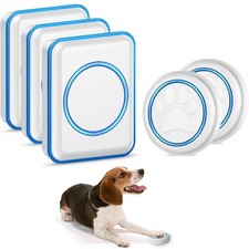 Dog Doorbell for Potty Training, Wireless Pet Doggie Door Bell Training to Go...