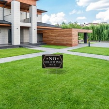 No Solicitors Sign Solicitation Signs Front Door Soliciting Aluminum