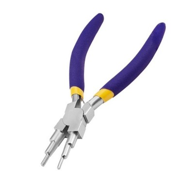 Premium Iron Alloy Six Step Jewelry Pliers for Wire Wrapping and Beading