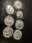 AVAST! Privateer Series Complete set of 7 ultra high relief coins, in capsules