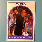 NBA Hoops 1989-90 Pat Riley Autographed #108 Los Angeles Lakers NBA  NO COA