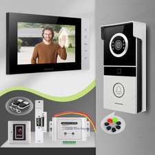 HOMSECUR 7" 4 Wire HD Video Doorphone Entry Intercom Card Access Night Vision