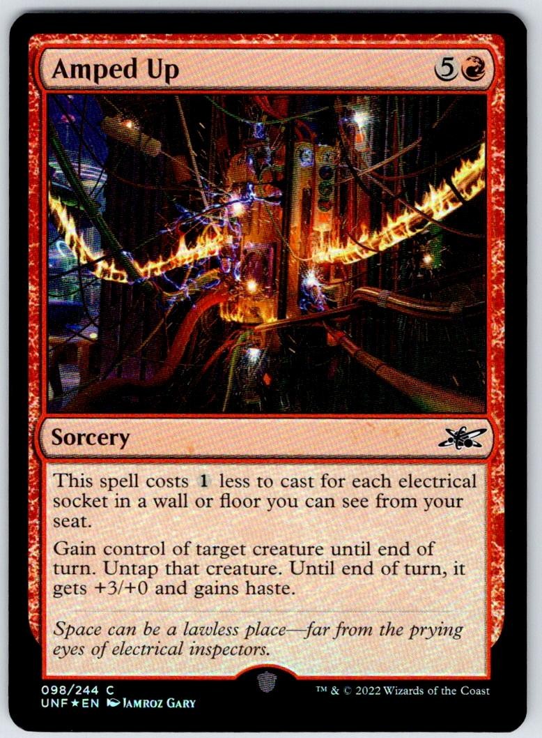 Amped Up 98 Common Unfinity Magic: The Gathering Foil Near Mint