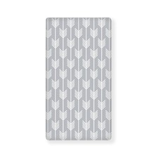 Grey White Arrow Fitted Baby Crib Toddler Mattress Bed Sheet 28x52 Inch