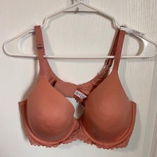 Aerie Full Coverage Bra 38D Rose Lace Trim Underwire Adjustable Straps Pink NWOT