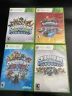 Lot of 4 Skylanders Games Xbox 360 Giants SuperChargers Swap Force Trap Team