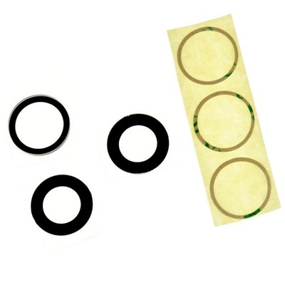 Apple iPhone 16 Pro (Max) camera lens glass + adhesive tape black