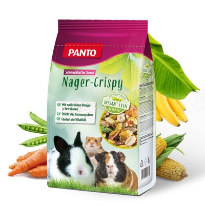 PANTO  Nager Crispy Premium Plus · Mischung für Nager & Kleintiere · 3 Kg