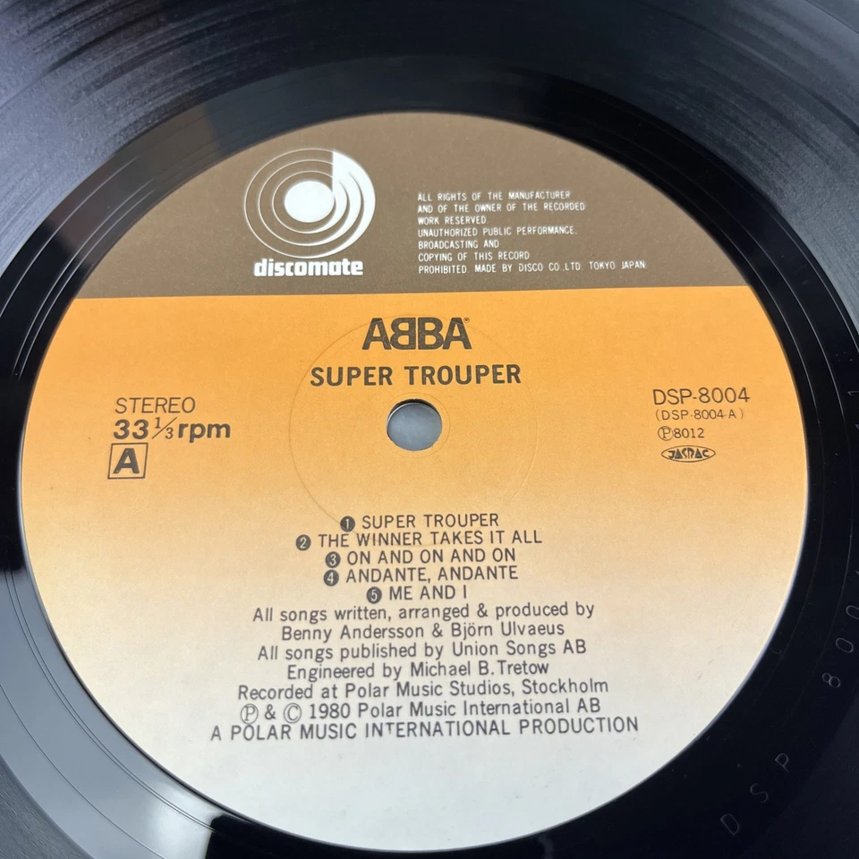 ABBA – Super Trouper Japan Pressing LP 12" Vinyl Record Schallplatte OIS OBI - Bild 3 von 4