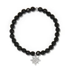 Brighton Enchanting Star Stretch Bracelet  JF0278  NWT  $78  black / silver