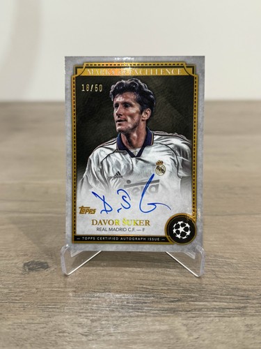 20245/25 Topps UCC Marks Of Excellence Davor Suker Auto Gold /50 EX-DS3
