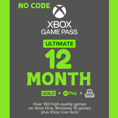 Xbox Game Pass Ultimate 12 Monate Global - Live Gold + EA Play | 0-2 Std. Lieferung