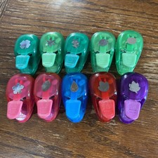 Set of 10 Mini Hole Punches. Leaves Snow Flakes Raindrop Set. Paper Punches