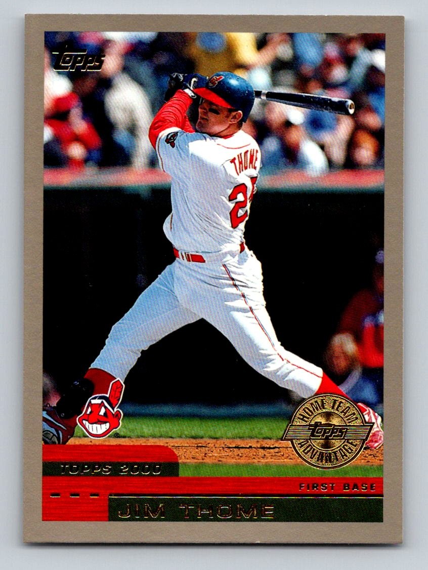 2000 Topps #360 Jim Thome Home Team Advantage