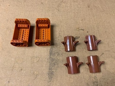 1 x Lego Teil 6276850/60373 Zylinder Viertel 3x3x5 CW 2 Bogen Tops, rotbraun