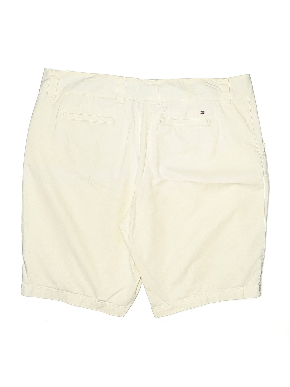 Tommy Hilfiger Women Ivory Khaki Shorts 14 thumbnail 2