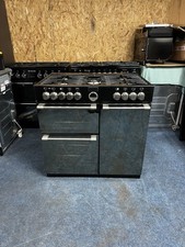 Stoves Sterling S900DF 90cm Fuel Fuel Range Cooker Black Glass