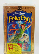 1998 Walt Disney “Peter Pan” VHS 45th Anniversary Masterpiece Sealed Promo Stick