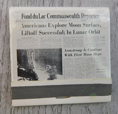Fond Du Lac Commonwealth Reporter Wisconsin Full Unstruck Vintage Matchbook Ad