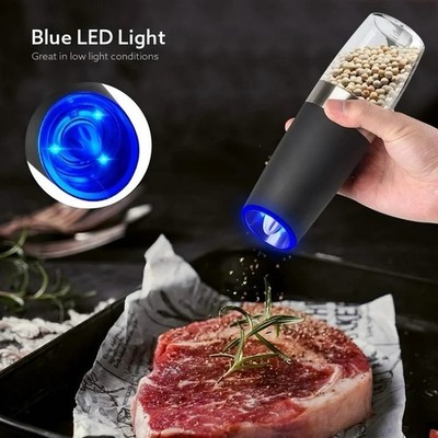 Gravity Electric Salt or Pepper Grinder Mill Shakers Adjustable Automatic