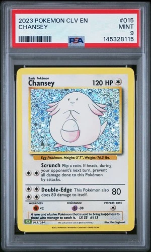 2023 POKEMON CLV-CLASSIC VENUSAUR & LUGIA EX DECK #015 CHANSEY PSA 9