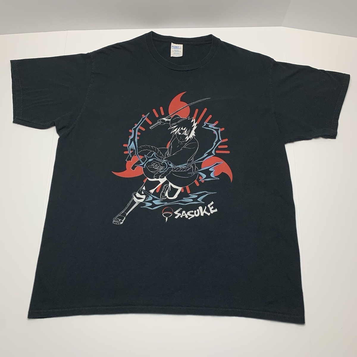 Sasuke Uchiha T-Shirt Naruto Shippuden Inverted Sharingan Black