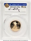 2019-W Proof Gold Eagle 1/4 oz FDI PCGS PR70 Ed Moy