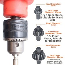 Ergonomic Drill Chuck Wrench with Positive Negative Ratchet for Flexible Use